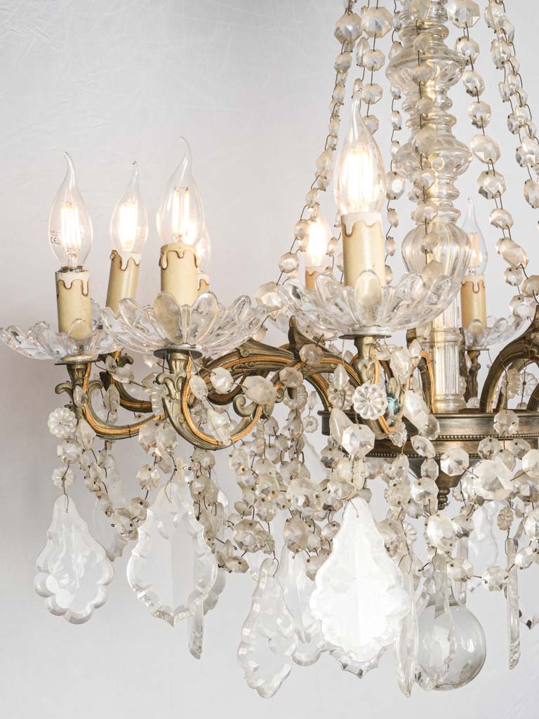 Timeless French Glass Beaded Chandelier