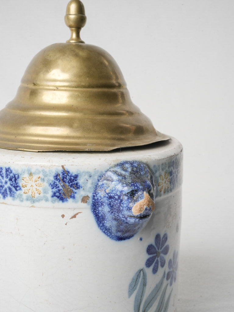 Original domed-brass-lid jar