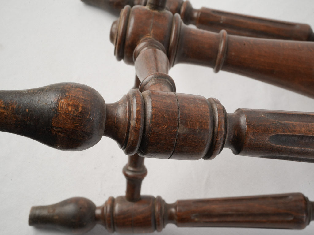 Late 19th Century Adjustable Music Stool W/ Needlepoint Seat- 20"