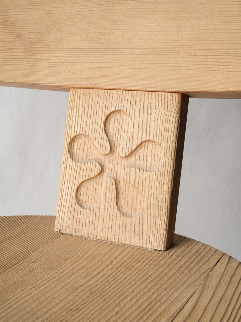 Subtly carved detail chair
