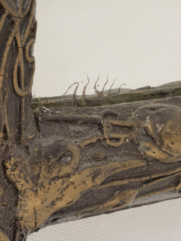 Nature-inspired early 20th-century mirror