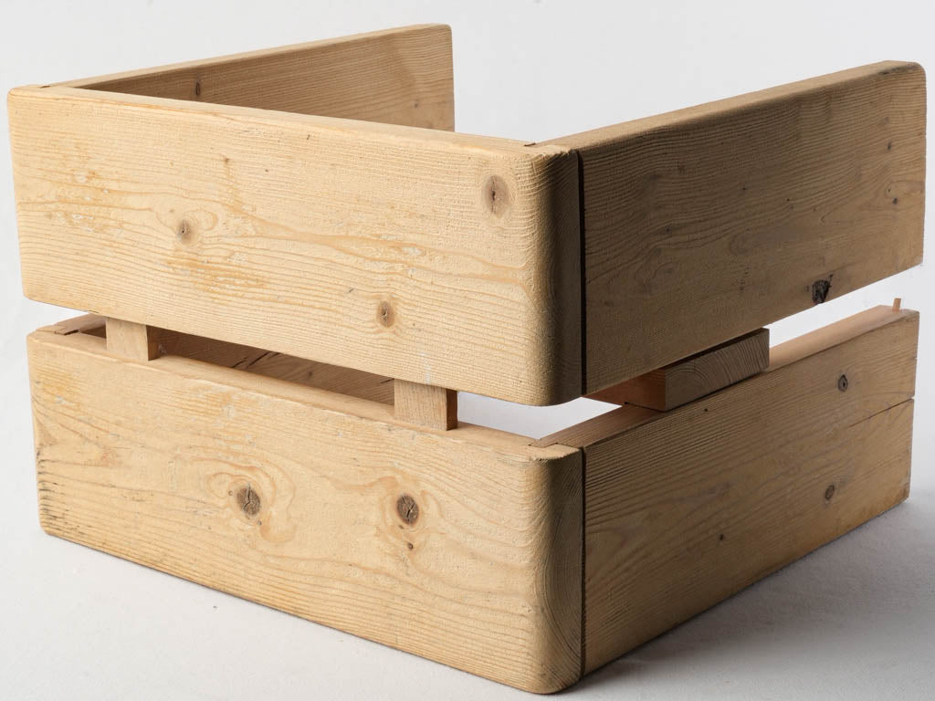 Durable minimalist wooden seating