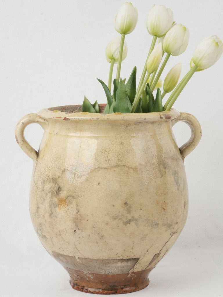 vintage rustic terracotta Saint-Zacharie jar