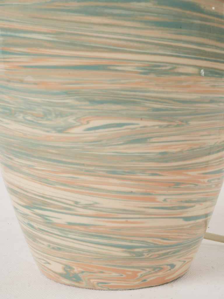 Artistic handcrafted pottery lamp base