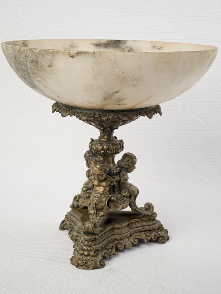 Vintage bronze triform base