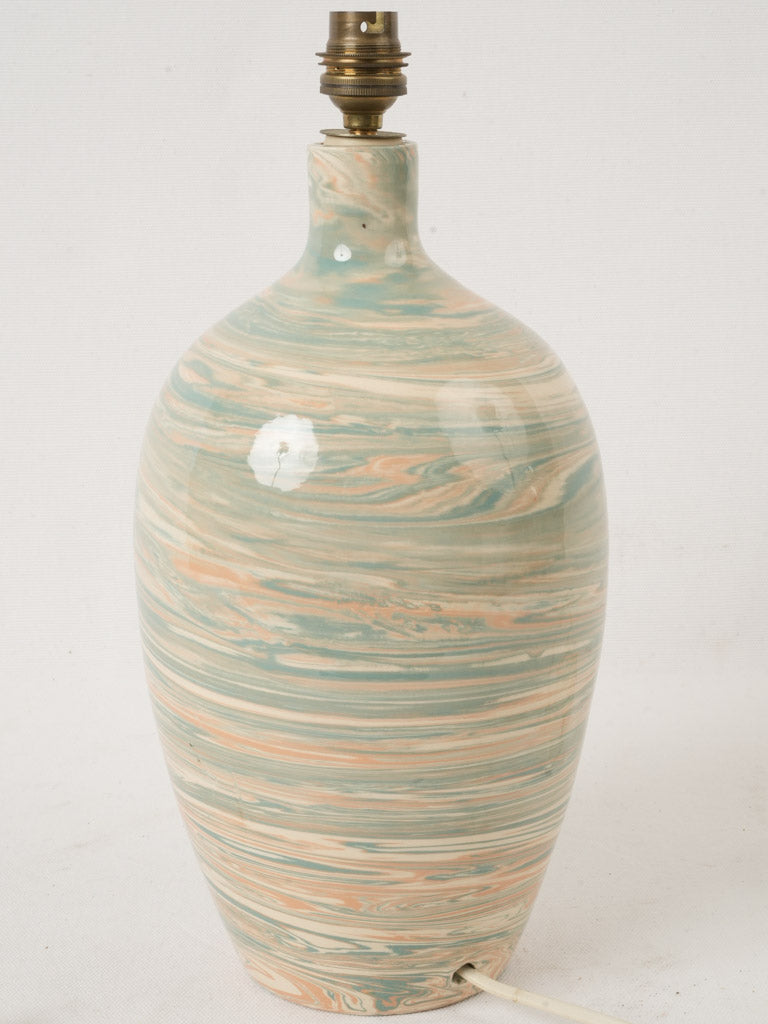 Contemporary pastel-toned lamp fixture