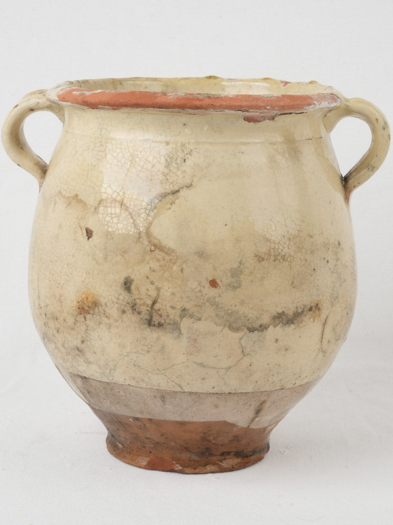 19th century antique French ceramic confit pot