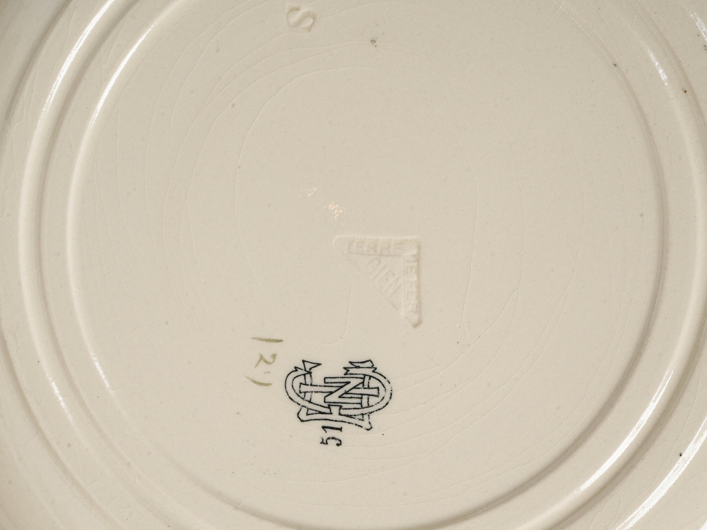 Elegant weathered ironstone dinnerware
