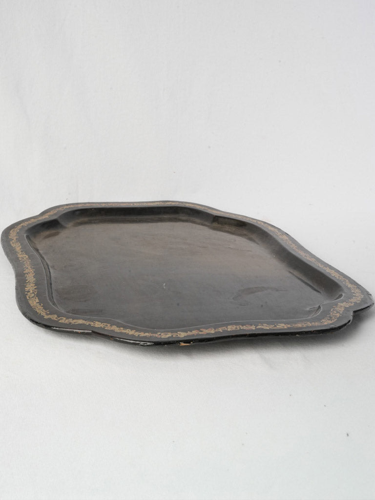 Vintage lacquered decorative ottoman tray