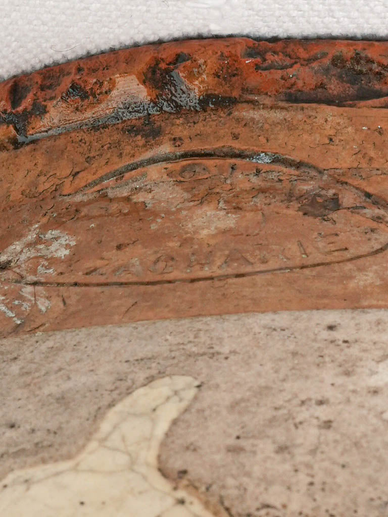 old aged terracotta ceramic preserving pot