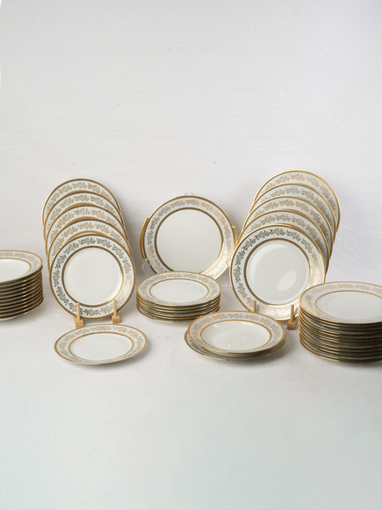 Antique French Limoges dining collection