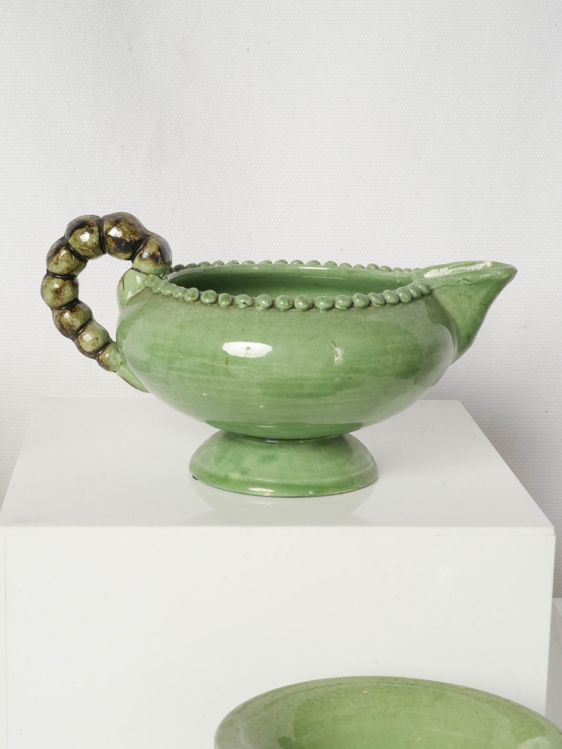 Mid-Century Vallauris Coffee Service for Six, Green