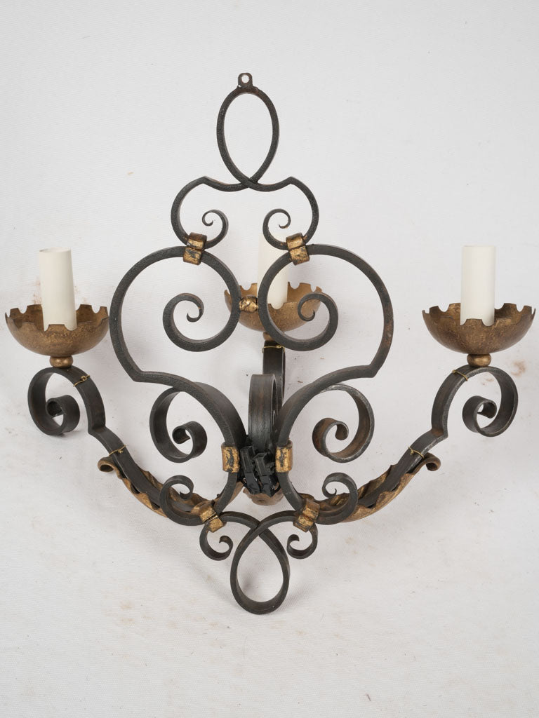 Antique tole decor wall appliques