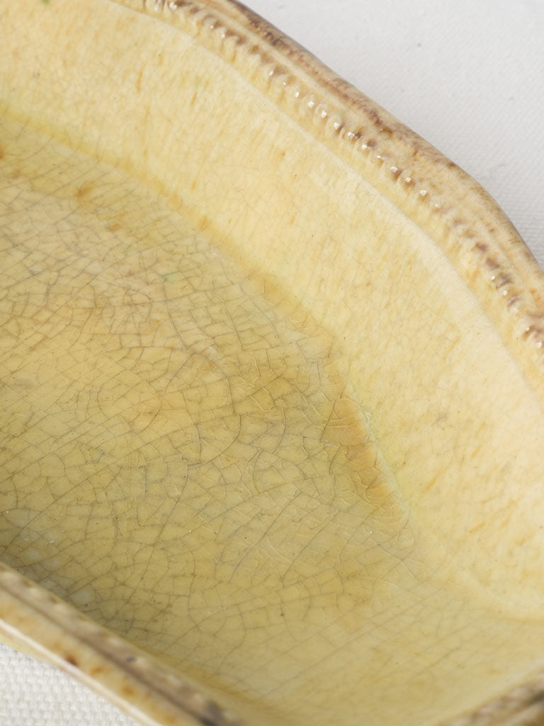 Timeworn patina ceramic platter