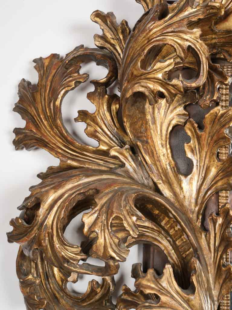 Elegant scrollwork Baroque accent mirror