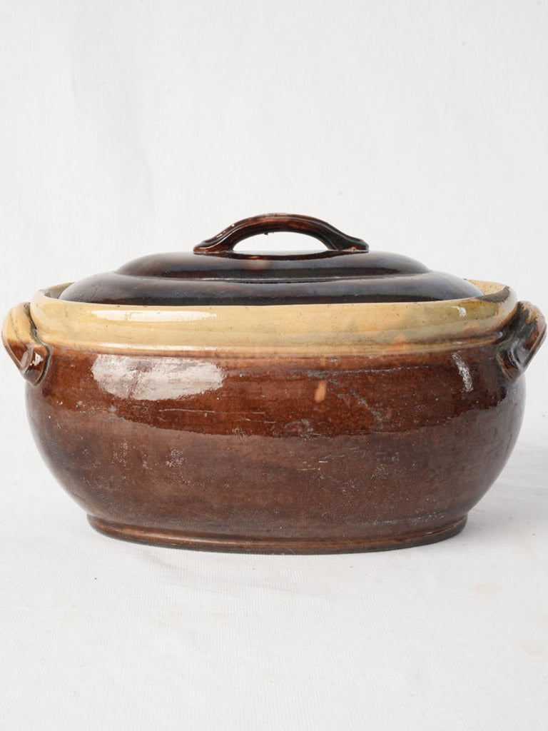 Timeless glazed rustic accent piece
