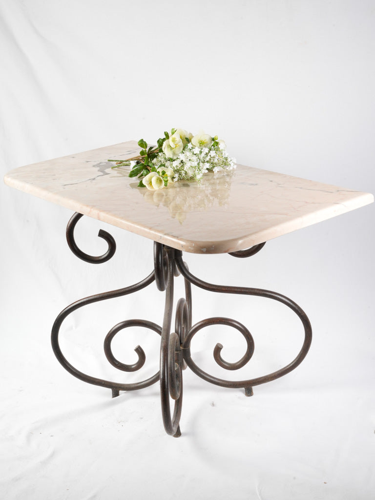 Elegant Florentine iron side tables