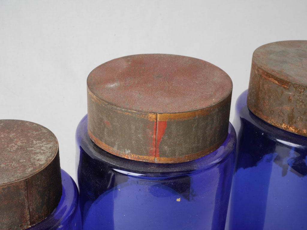 Original label medicinal glass bottles
