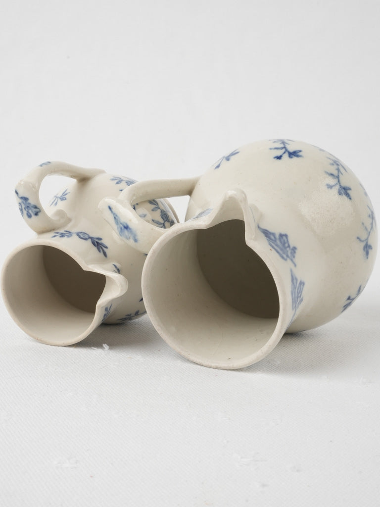 Historical Floral Saint-Uze Tea Pitchers