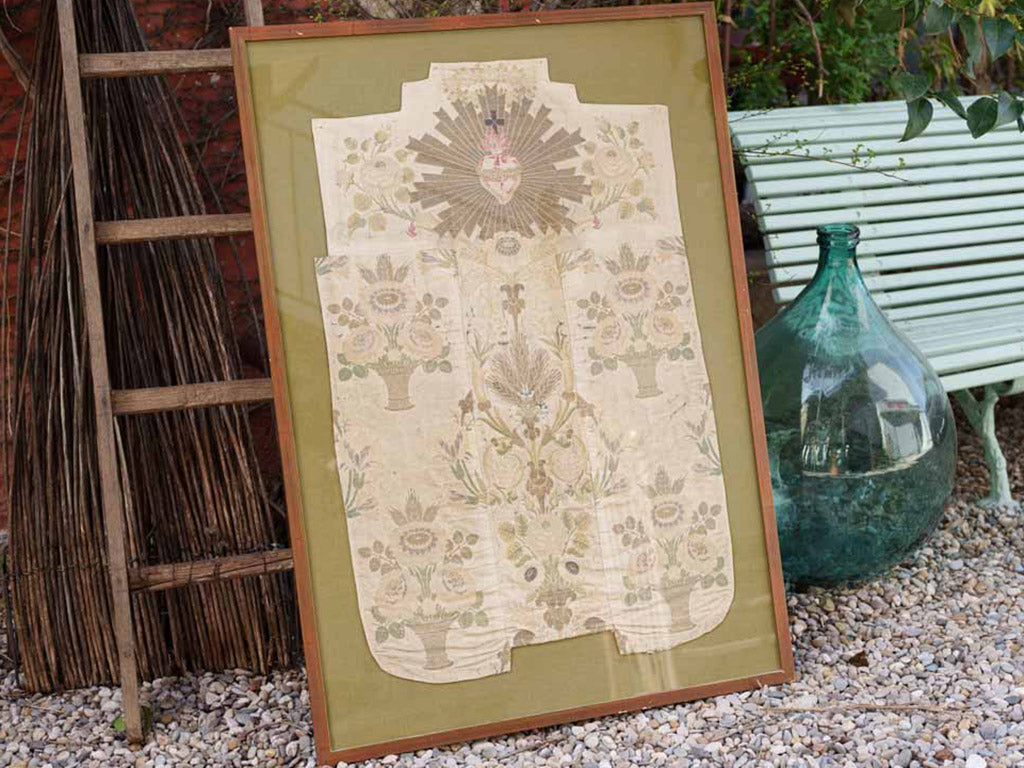Muted gold and green vestment