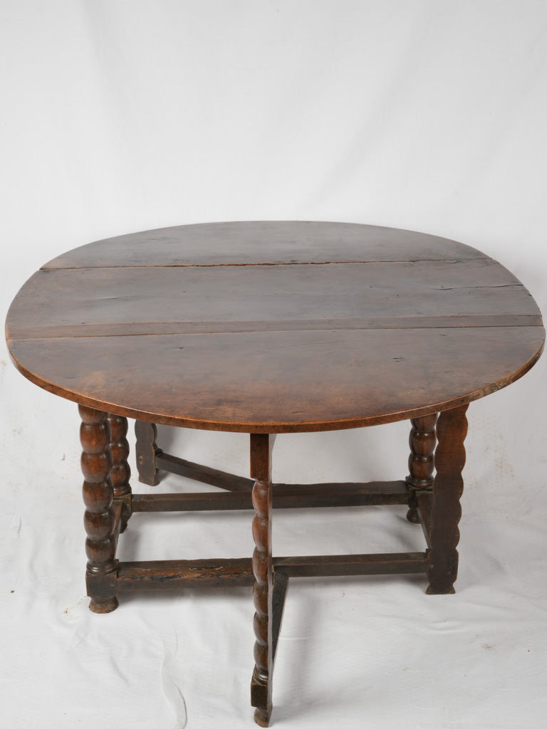 Vintage French oval kitchen table