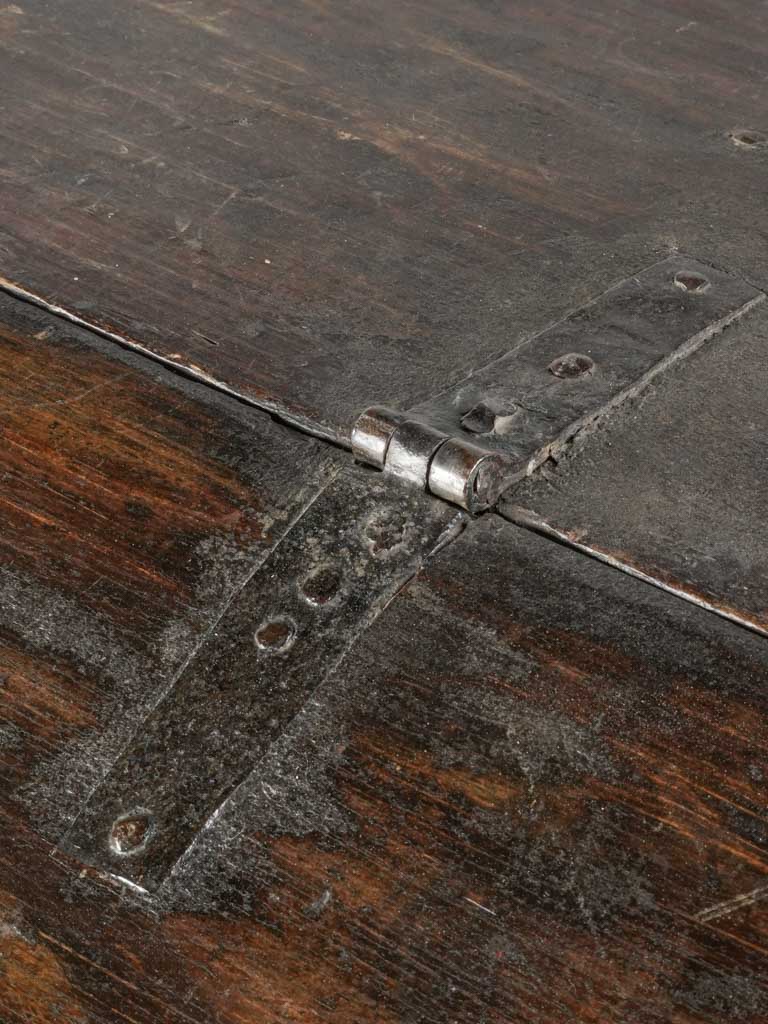 Patinated blue intricate larch desk  