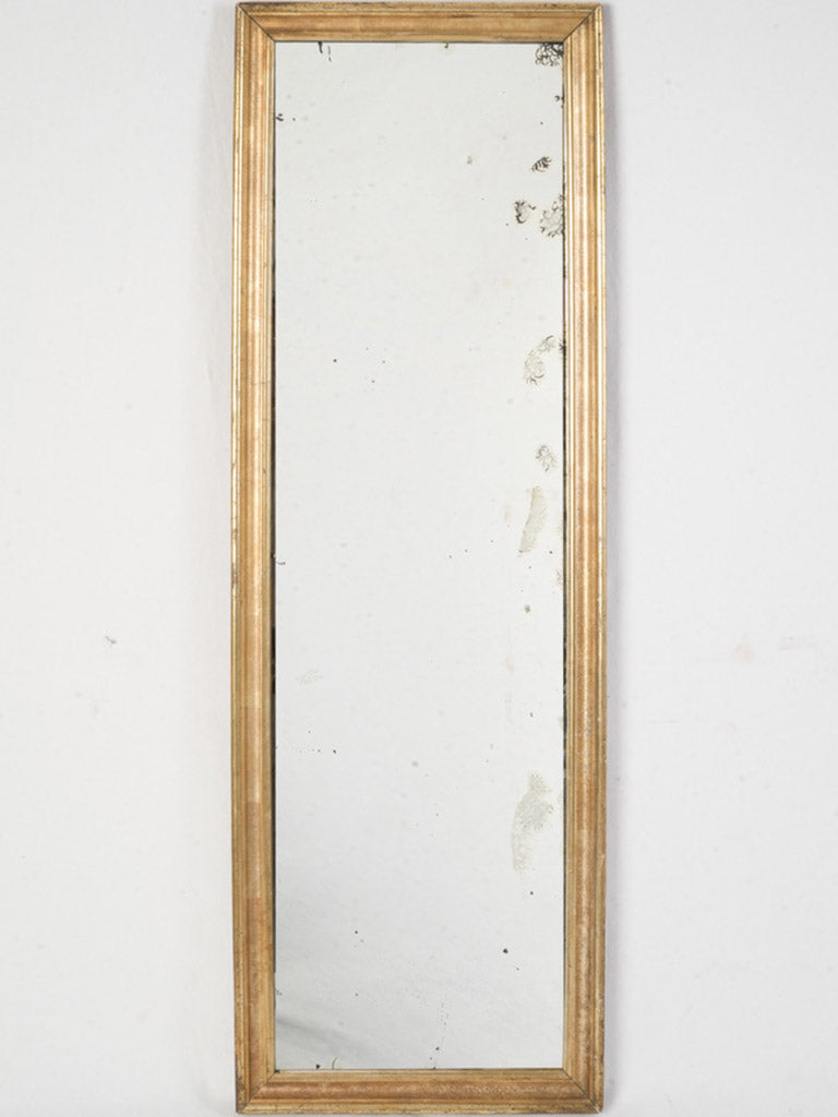 19th Century French Neoclassical Narrow Giltwood Wall Mirror - 42¼" x 13¾"