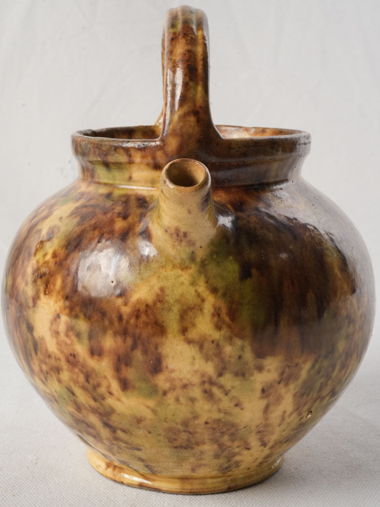 Petite Provençal Water Pitcher w/ Speckled Honey Glaze - 8¼"