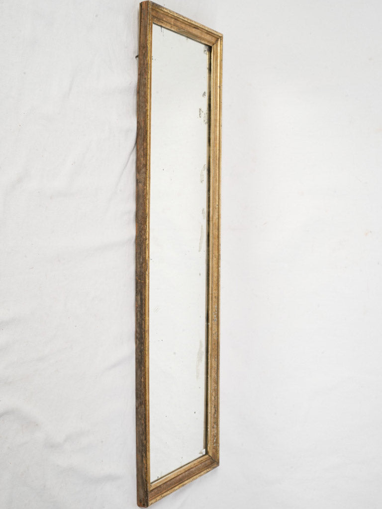 19th Century French Neoclassical Narrow Giltwood Wall Mirror - 42¼" x 13¾"