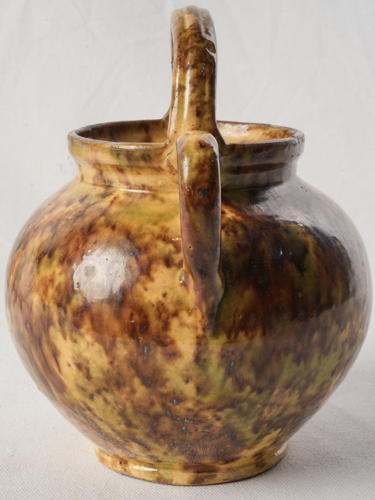 Petite Provençal Water Pitcher w/ Speckled Honey Glaze - 8¼"