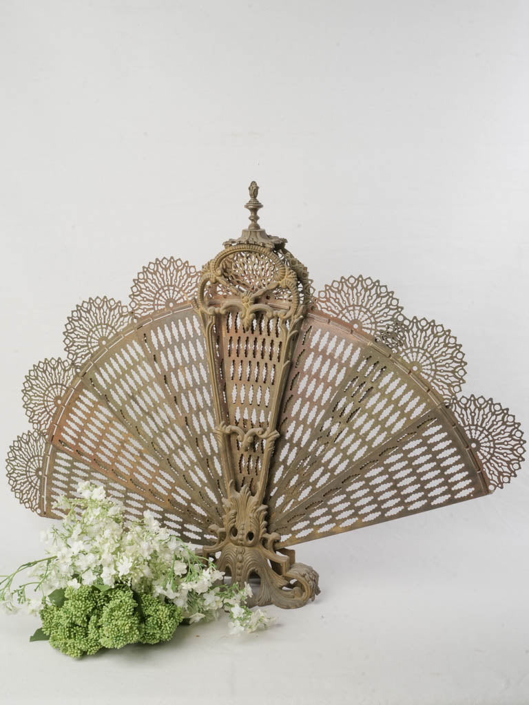 Ornate Art Nouveau chimney screen