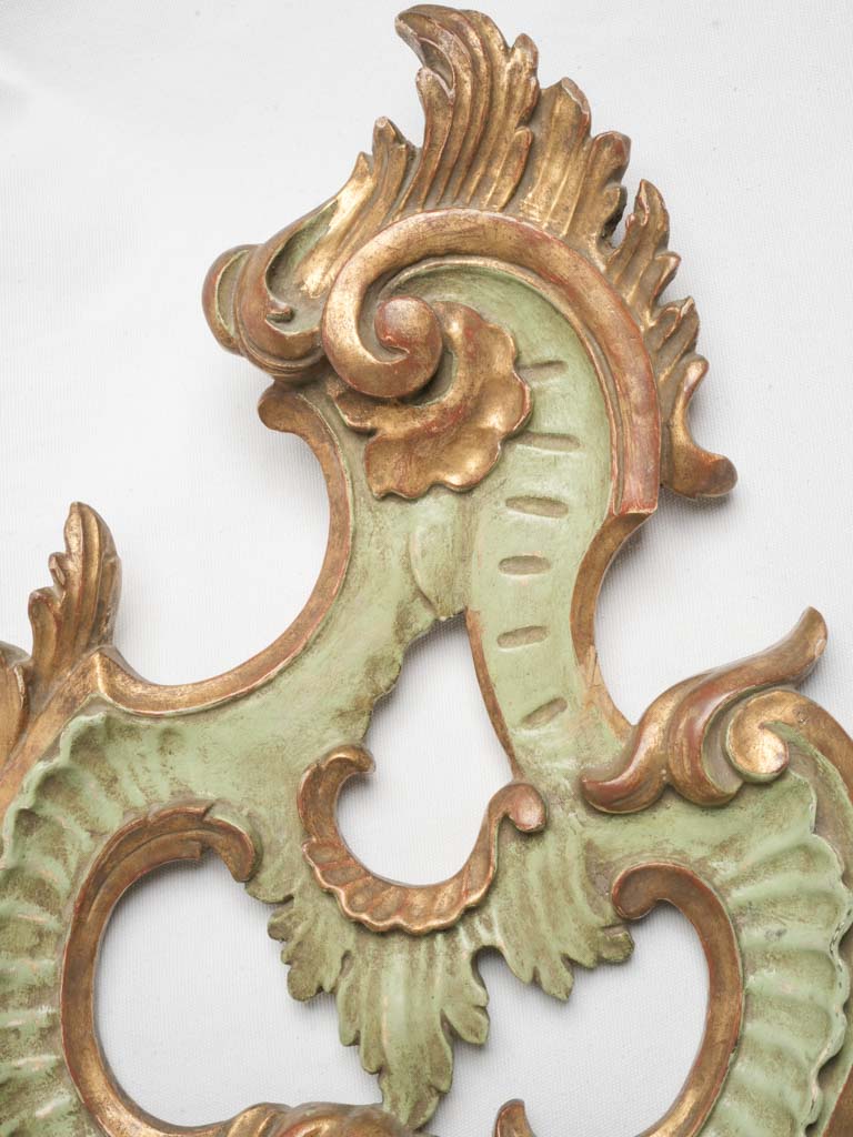 Ornate 1900s giltwood candle sconce