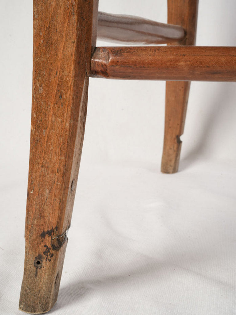 Warm grain wood ladder-back chair