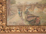 Belle Époque symbolic river painting