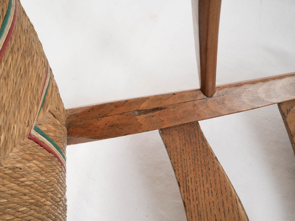 Mellow fruitwood textured surface armchair