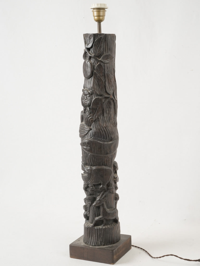 Dark Ebony Traditional Lamp Base  