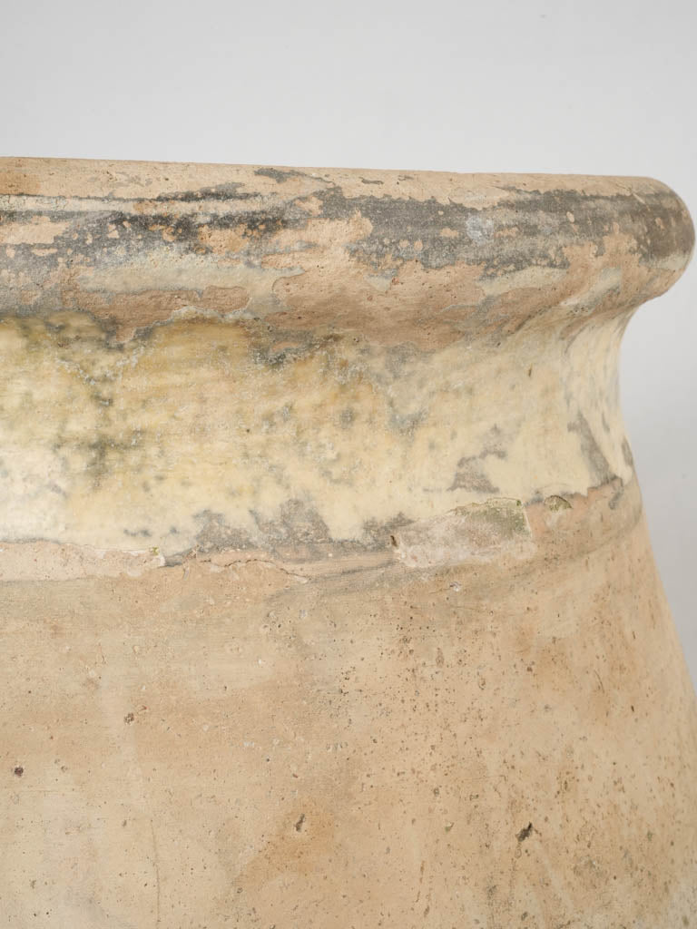 Classic weathered Biot terracotta container