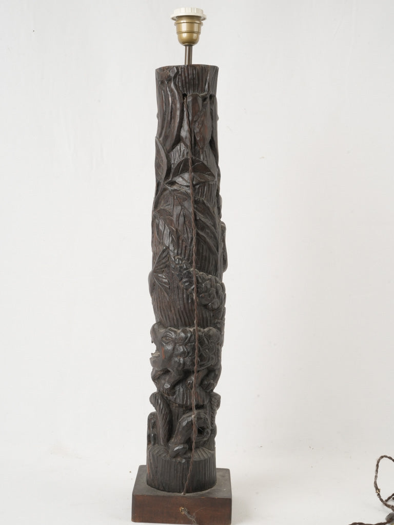 Enduring Gabonese Ebony Lamp Base  