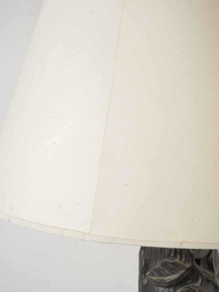 Timeless Ebony Sculptural Lamp Base  