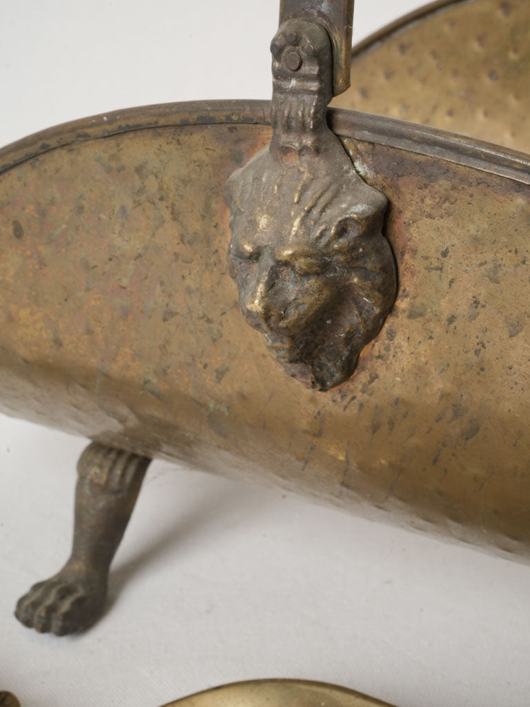 Early 20th-century brass scuttle
