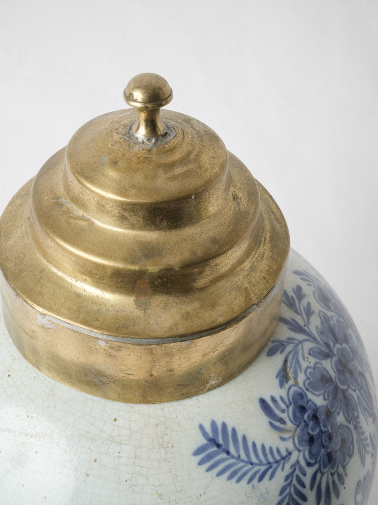 Decorative antique Delftware pottery