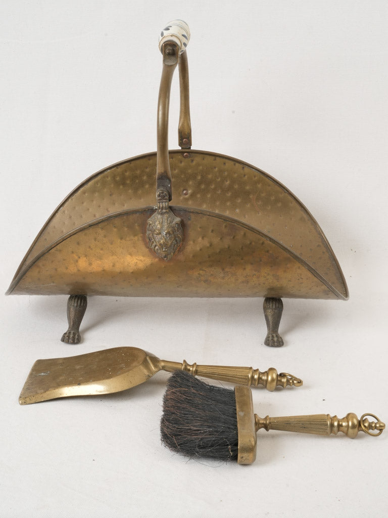 Warmth-adding antique hearth accessories