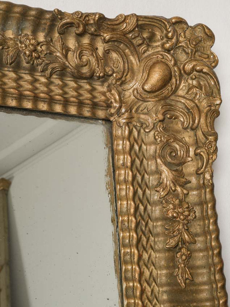 Opulent 19th Century Napoleon III Giltwood Mirror - 40¼" x 30"