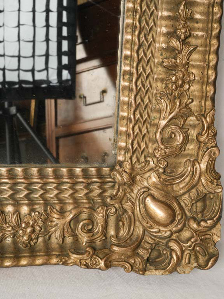 Opulent 19th Century Napoleon III Giltwood Mirror - 40¼" x 30"