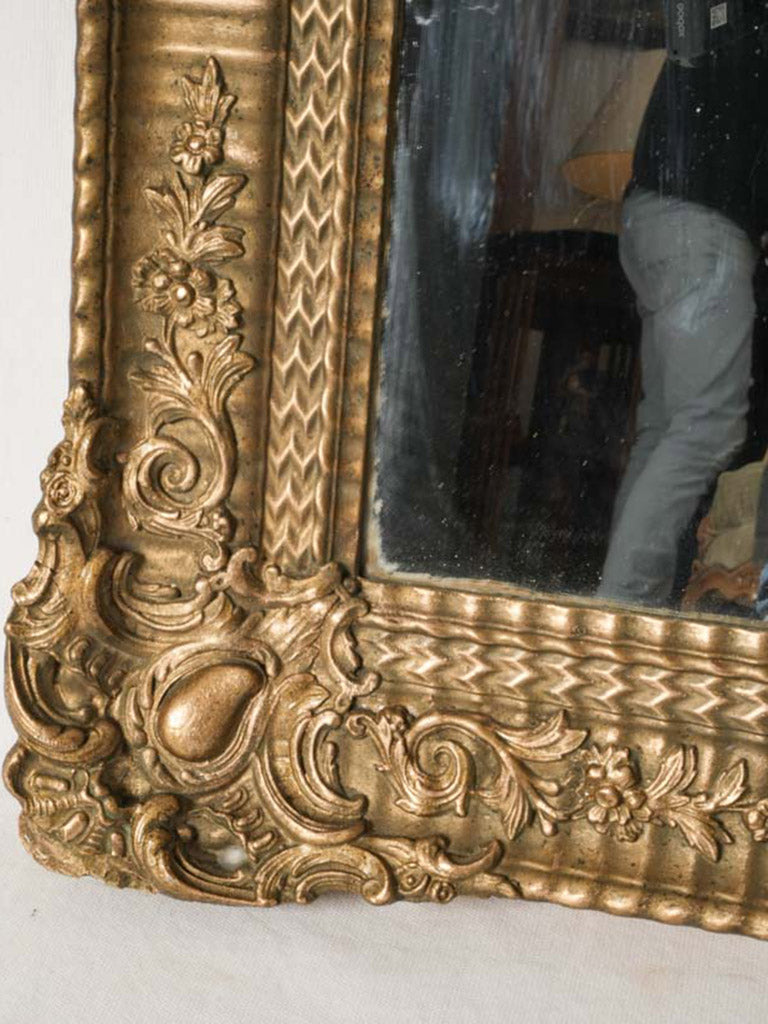 Opulent 19th Century Napoleon III Giltwood Mirror - 40¼" x 30"