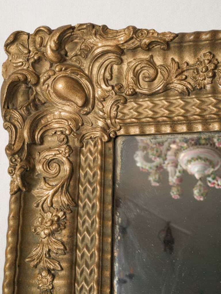 Opulent 19th Century Napoleon III Giltwood Mirror - 40¼" x 30"