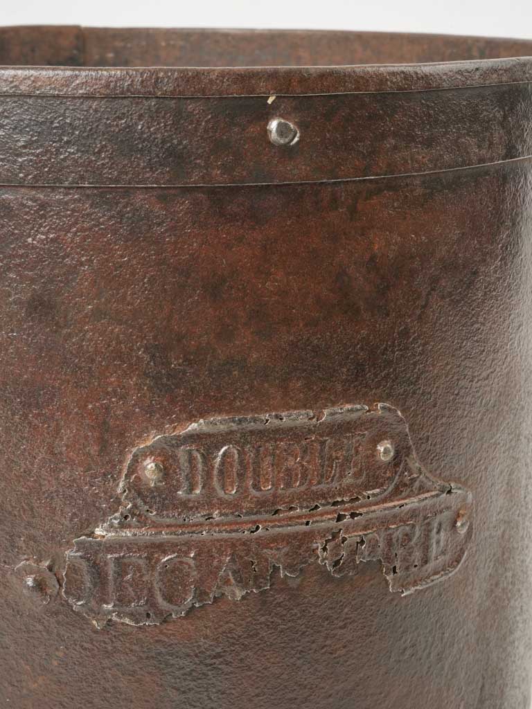 Industrial-style embossed piece