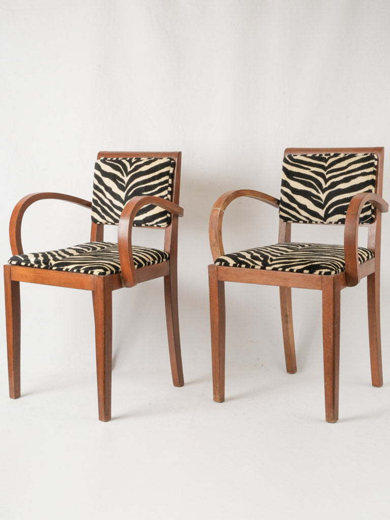 Vintage mid-century bridge armchairs
