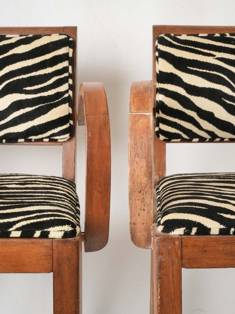 Striking visual contrast chairs