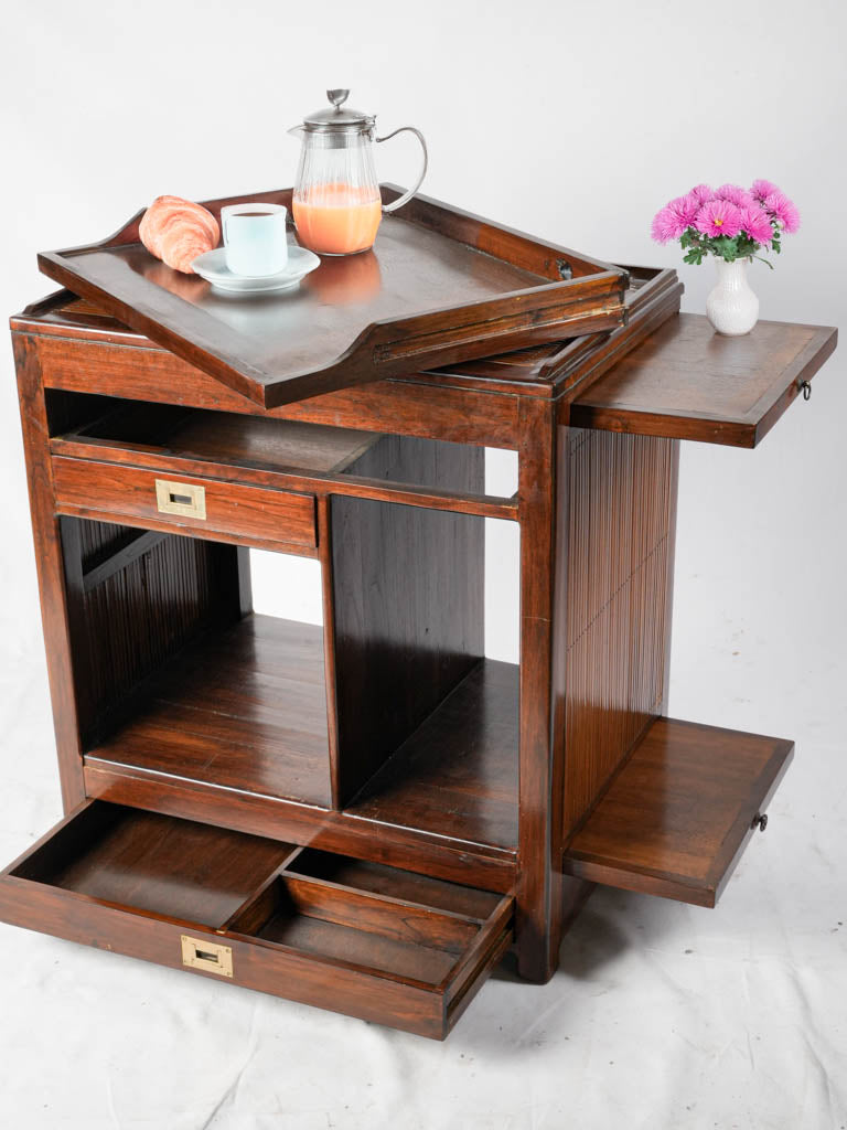 Ship's cabinet with patina finish